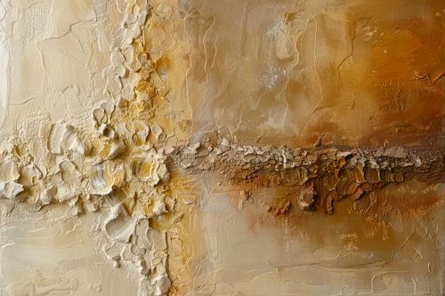 Abstract Schilderij in Aardetinten – Warme Wanddecoratie
