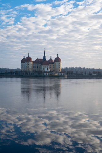 Clouds drift over Moritzburg Castle