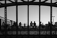 Vue depuis le pont Hacker à Munich