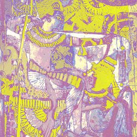 Divine Offering in Neon by Ahmed Juhar