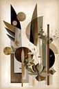Abstract painting with brown colours by Digitale Schilderijen thumbnail