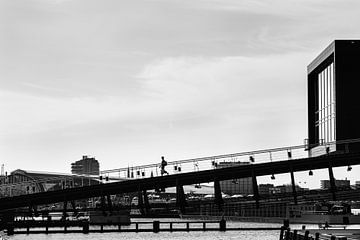 Bridge to Muziekgebouw in Amsterdam