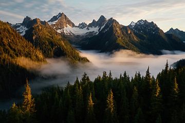 Bergpanorama bei Tag