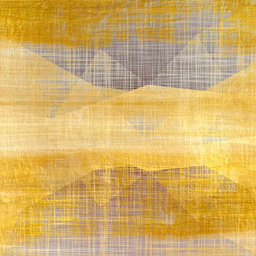 Gouden Woestijn van Abstrakt Art