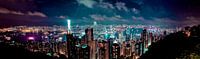 Skyline von Hongkong von W Machiels Miniaturansicht