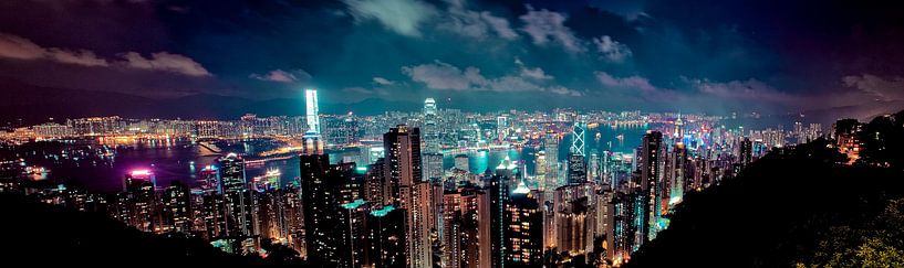 Skyline von Hongkong von W Machiels