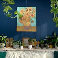 Kundenfoto: Zwölf Sonnenblumen - Vincent van Gogh, auf leinwand
