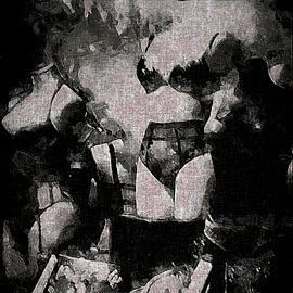 Lingerie Black And White by Dorothy Berry-Lound