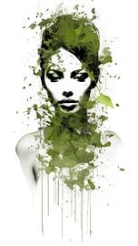 Elegant Green Expression by Color Square