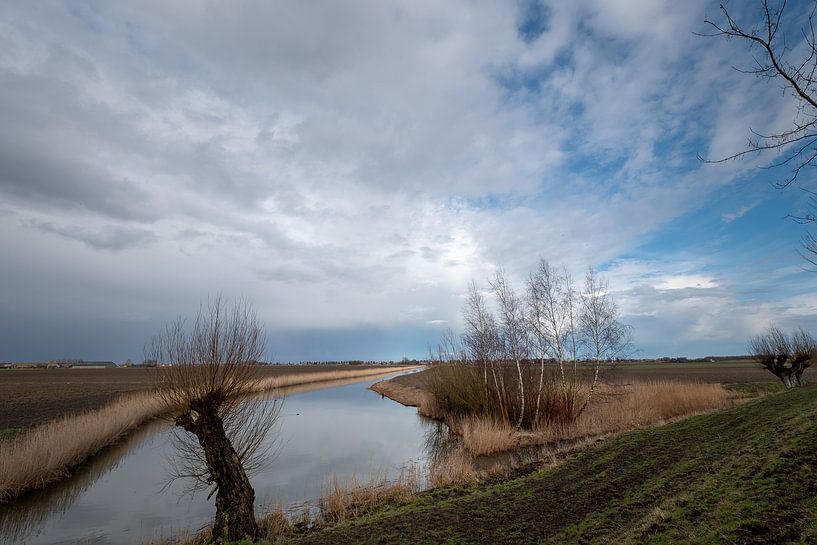 The Dutch polder in the winter. by Marco Lodder