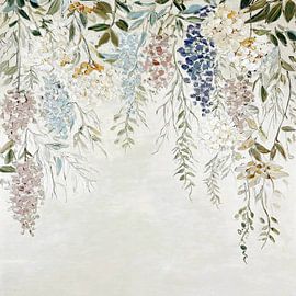 Among the leafy clusters of flowers by Color Square