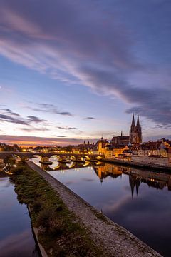 Regensburg beim Sonnenaufgang