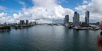 Panorama Rotterdam Kop van Zuid met Erasmusbrug van Hans Verhulst thumbnail