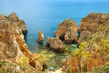 Ponta da Piedade an der Algarve von Reiner Würz / RWFotoArt