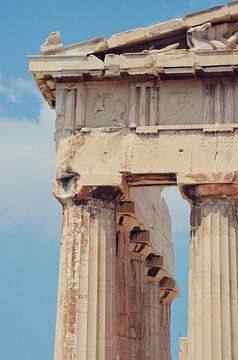 Parthenon van Athene in Pastelkleuren van Carolina Reina