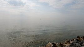 IJsselmeer on a foggy day by Ellen Kramer