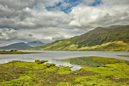 Landscape of Killary Harbor, a 16 km long fjord in Connemara, Ireland