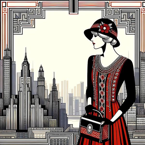 Mode 1920 Vrouw van Tatjana Korneeva