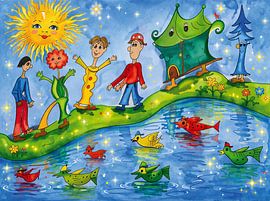 The cheerful wonderland by the water by Renate Sell