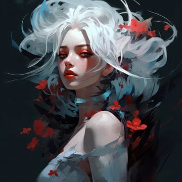 Red Rose by Peridot Alley