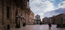 Piazza Duomo, Ortigia, Syrakus, Sizilien, Italien von Cine Prem