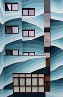 Blaue Fassade