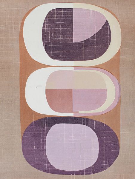 Modern and abstract shapes in pastel colours by Studio Allee