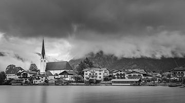 Rottach-Egern in black and white