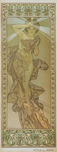 Etoile Du Soir von Alphonse Mucha