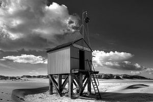 Ertrinkendes Haus auf der Insel Terschelling