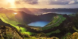 Azoren Sete Cidades Panorama auf Sao Miguel von Jean Claude Castor