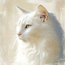 White cat - serene beauty by Lauri Creates thumbnail