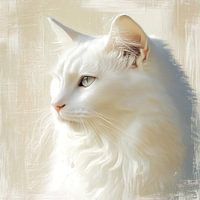 White cat - serene beauty