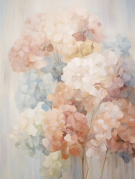 Hortensia in pastelkleuren van Imagine