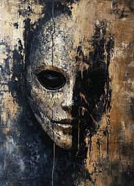 Gold Face | Mystical Gold Face by ARTEO Paintings