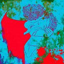 De Kus Hommage Gustav Klimt Splash Pop Art PUR van Felix von Altersheim thumbnail