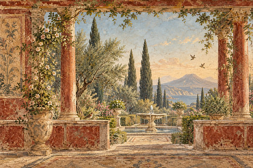 Le jardin de la villa romaine