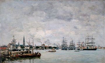 Antwerpen, Boten op de Schelde, Eugène Louis Boudin
