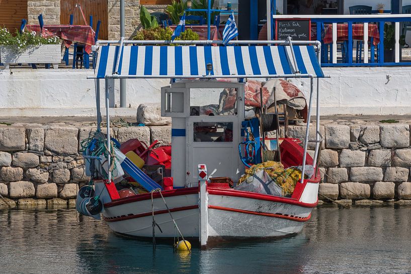 Griechisches Fischerboot von Rinus Lasschuyt Fotografie