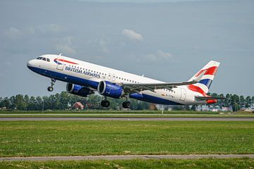 Décollage de l'Airbus A320-200neo de British Airways. sur Jaap van den Berg