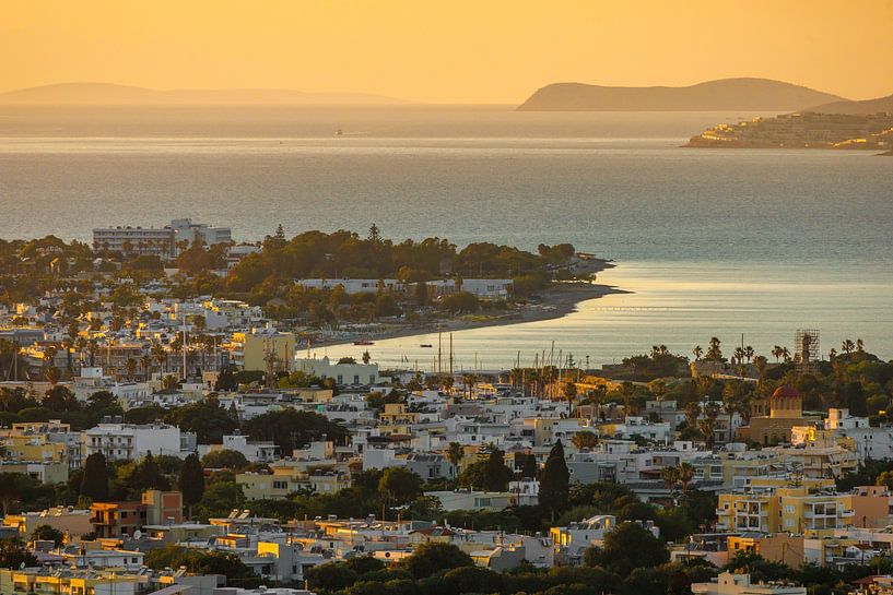 Vue à l'heure d'or à Kos, Grèce par Patrick Fotografeert