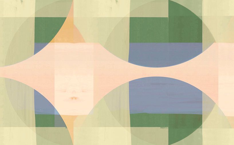 Scandinavian Spring Modern Abstraction by Mad Dog Art