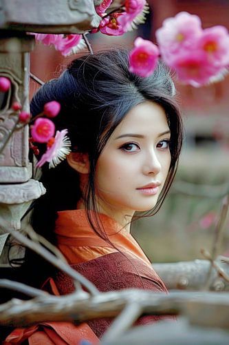schilderachtig Japans portret