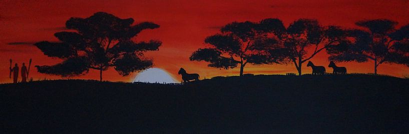Savanne - Pferde  von Babetts Bildergalerie