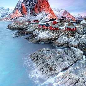 Red wooden houses on the cliffs by Tilo Grellmann | Photography
