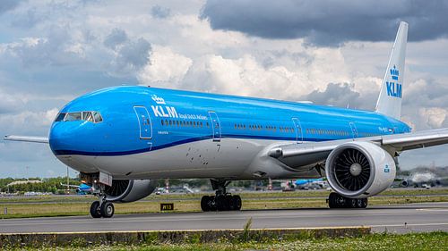 KLM Boeing 777-300 passagiersvliegtuig.