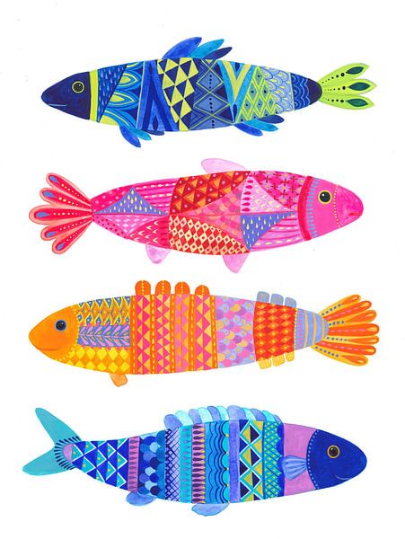 Lebendige Fischparade von Isabelle Brent