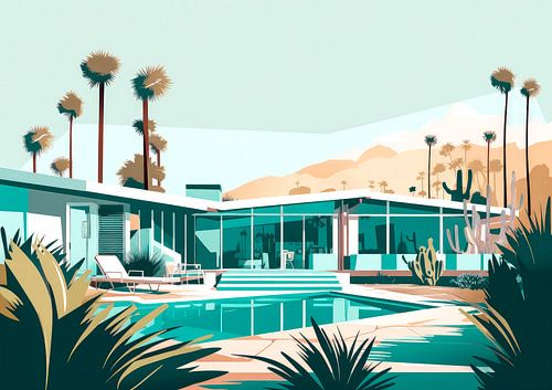 Arizona USA bungalow jaren vijftig