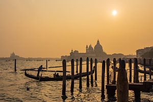 Blick auf die Kirche Santa Maria della Salute in Venedig, Italien