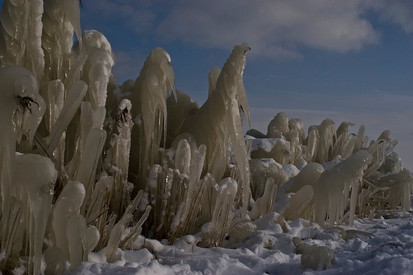 IJs langs de dijk van Enkhuizen,Lelystad by foto-fantasie foto-fantasie
